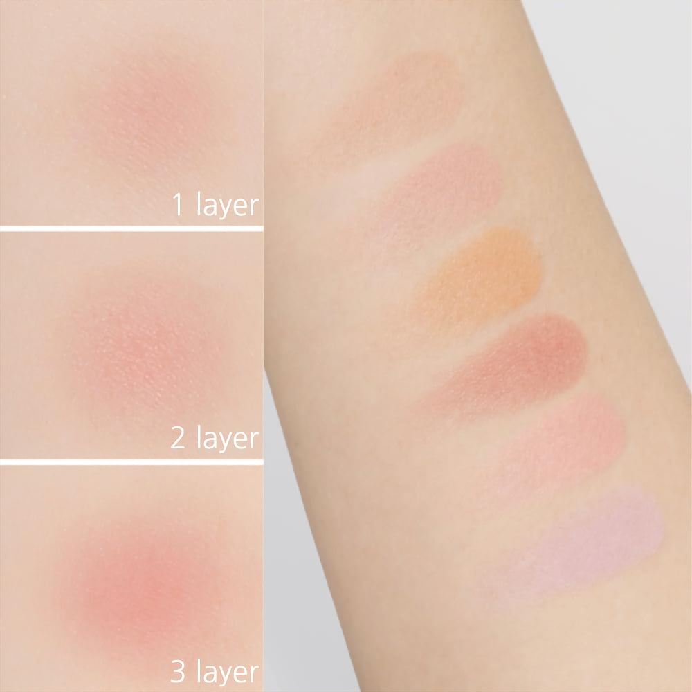 About Tone Fluffy Wear Blusher sävyt kädellä