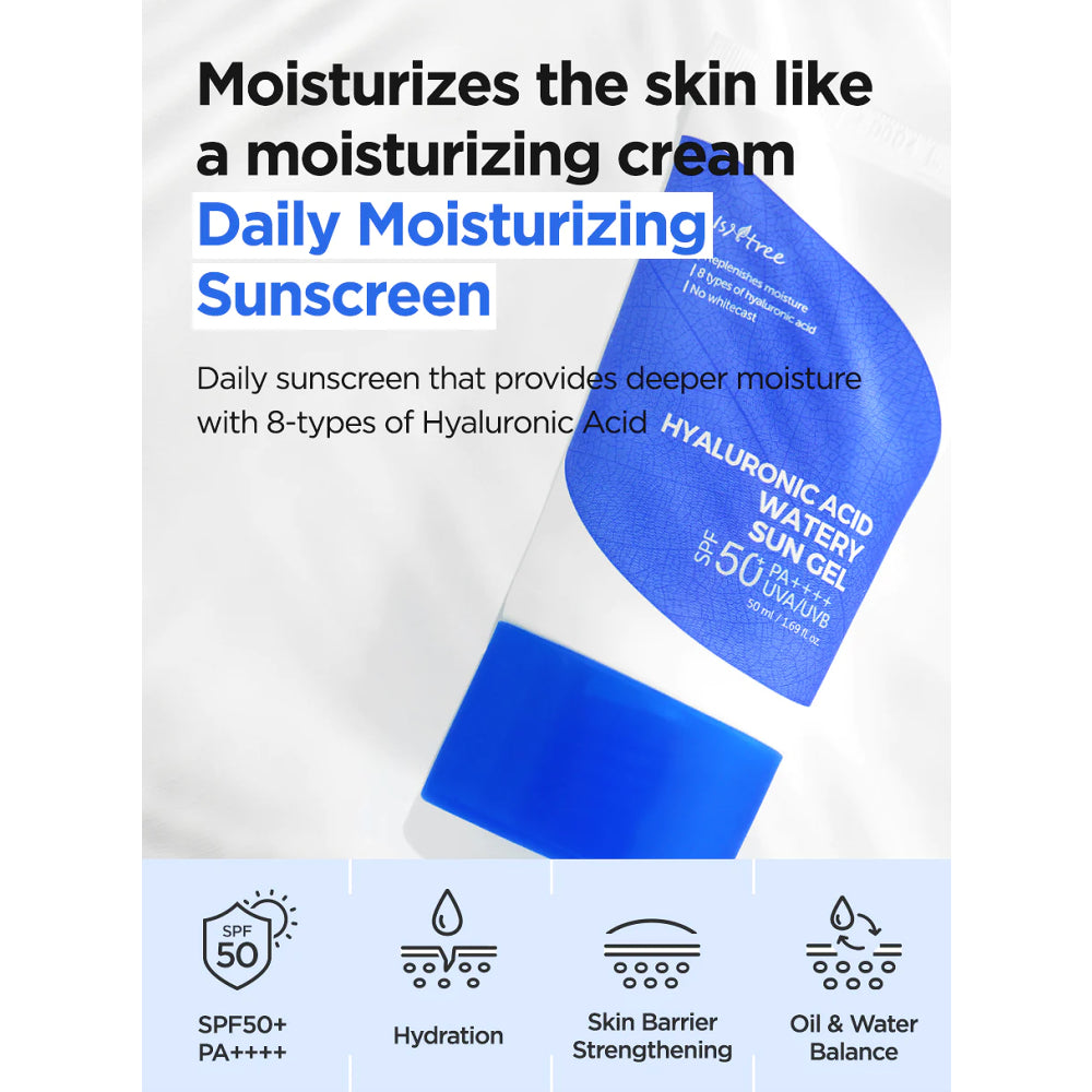 Isntree Hyaluronic Acid Watery Sun Gel info