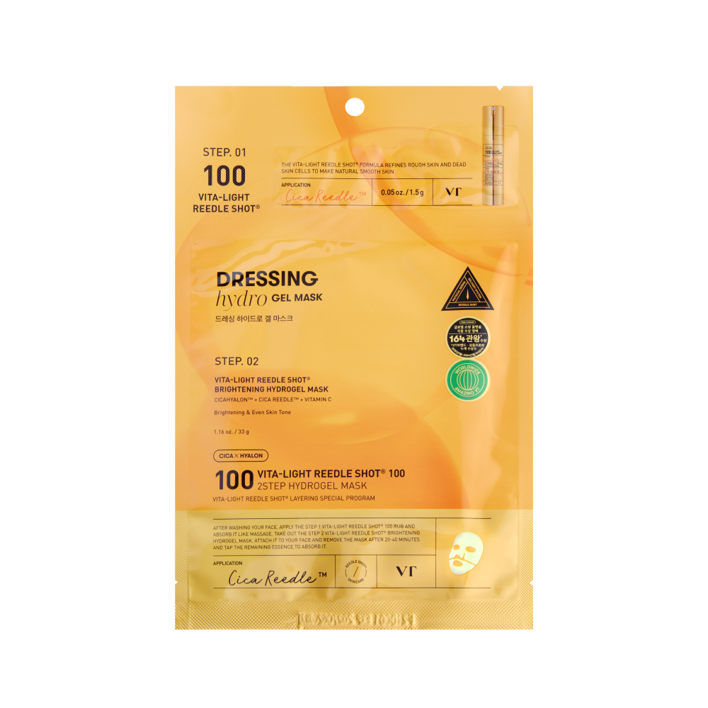 [VT Cosmetics] Vita-Light Reedle Shot 100 2Step Hydrogel Mask