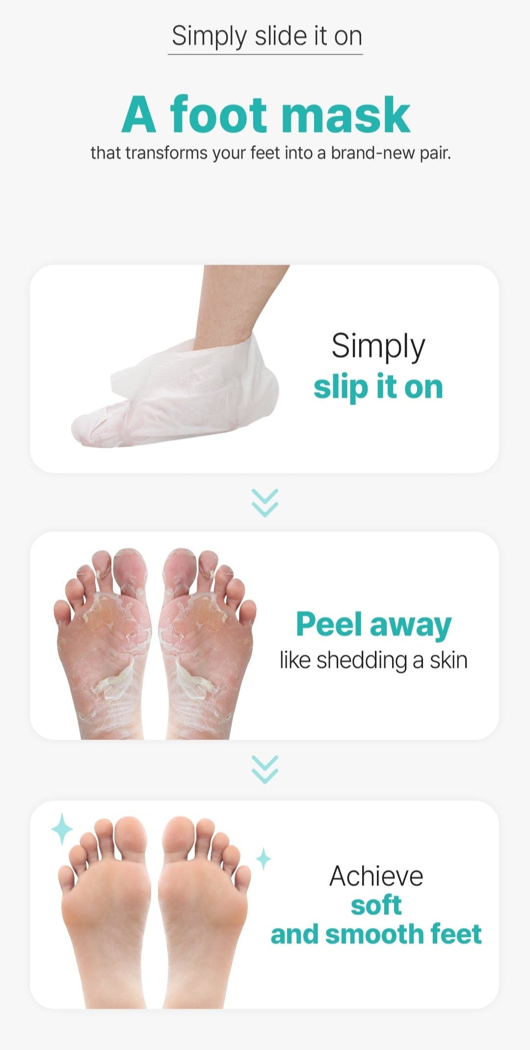 [Ariul] Smooth & Pure Foot Peeling Mask Nourishing (2 Pairs)