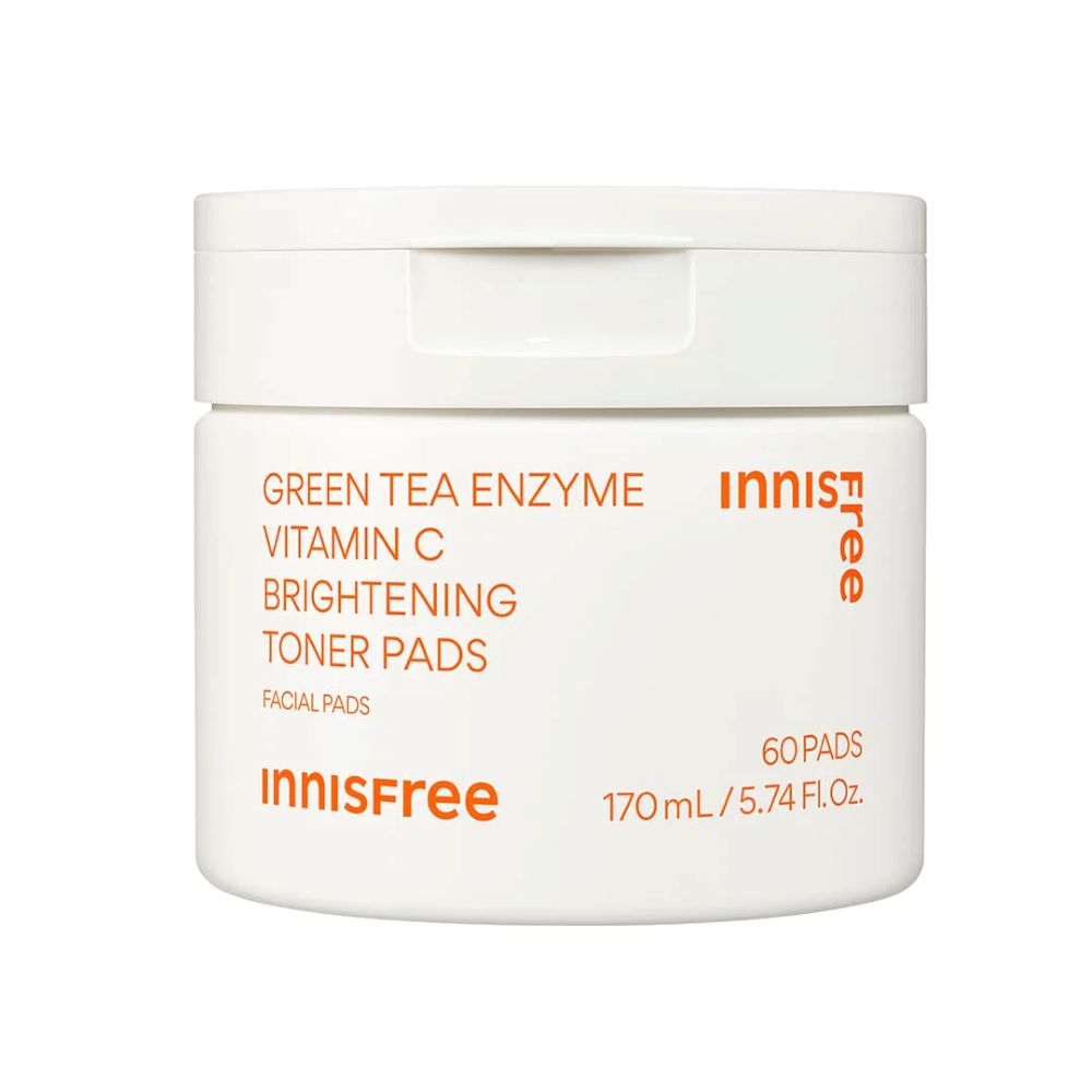 [Innisfree] Green Tea Enzyme Vitamin C Brightening Toner Pads