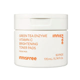 [Innisfree] Green Tea Enzyme Vitamin C Brightening Toner Pads