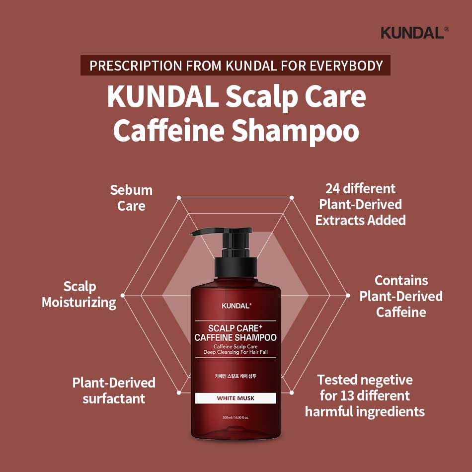 [Kundal] Natural Caffeine Shampoo