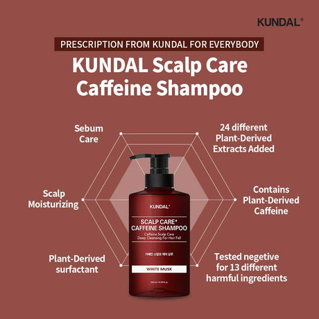 [Kundal] Natural Caffeine Shampoo