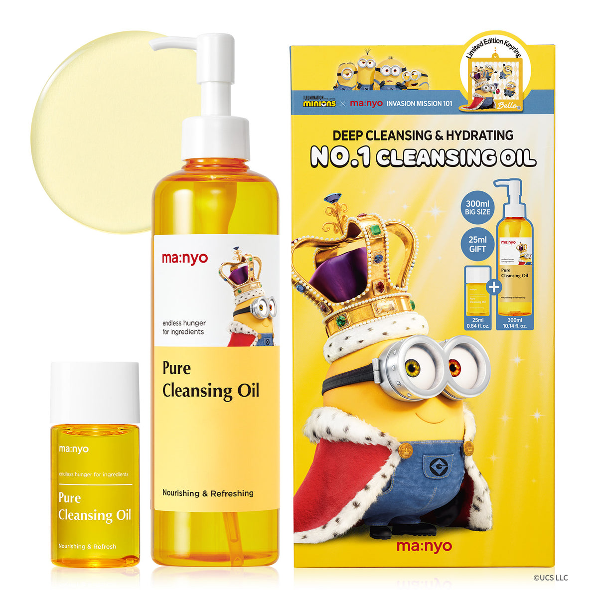 [Ma:nyo Factory] Minions X Ma:nyo Pure Cleansing Oil Geschenkset