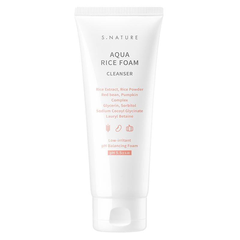 [S.NATURE] Aqua Rice Foam Cleanser
