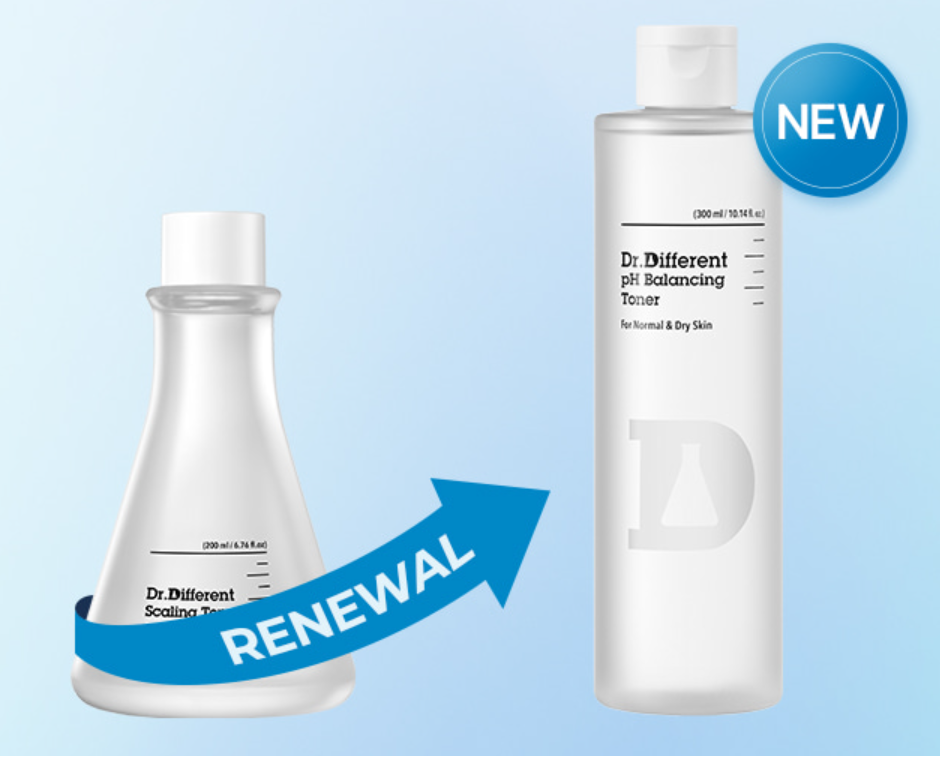 [Dr.Different] pH Balancing Toner (Normal & Dry Skin)