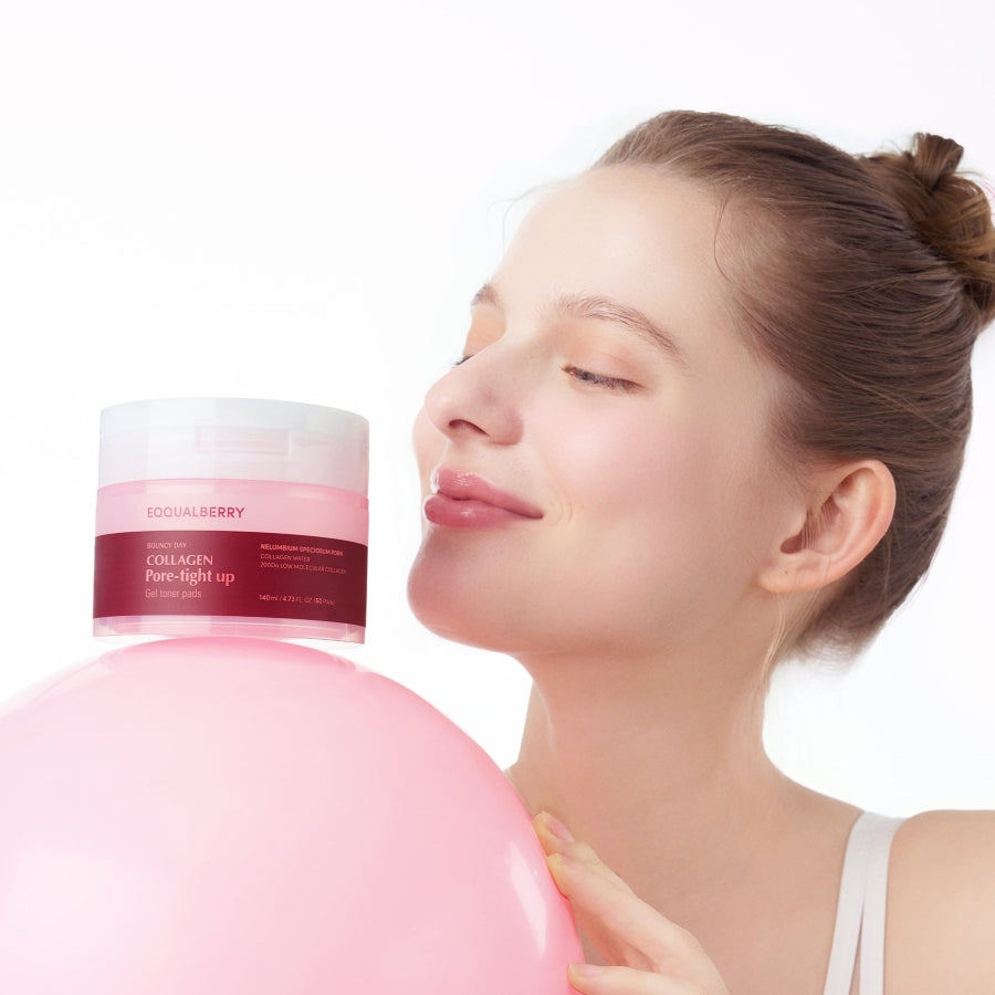 [EQQUALBERRY] Collagen Pore-Tight Up Gel Toner Pads