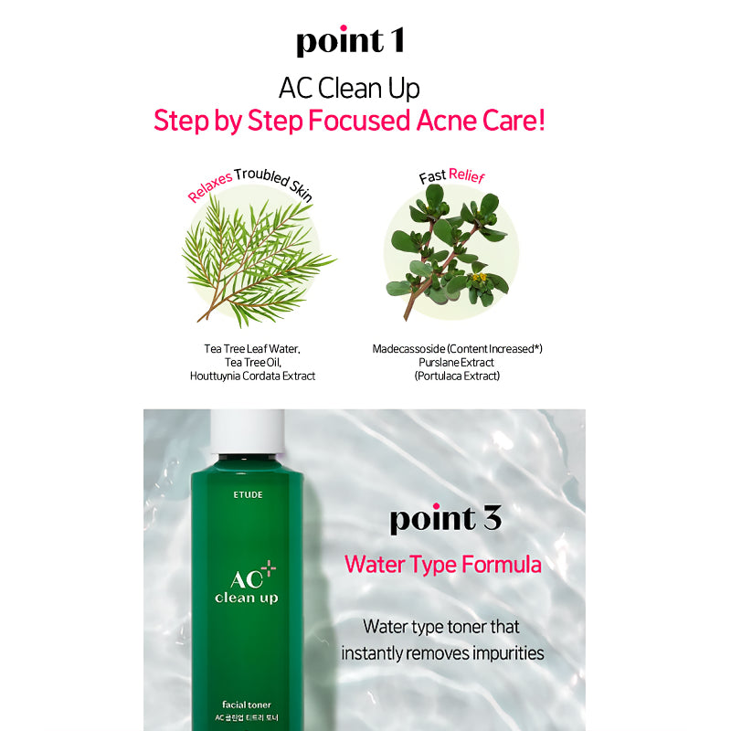 [ETUDE] AC Clean Up Facial Toner