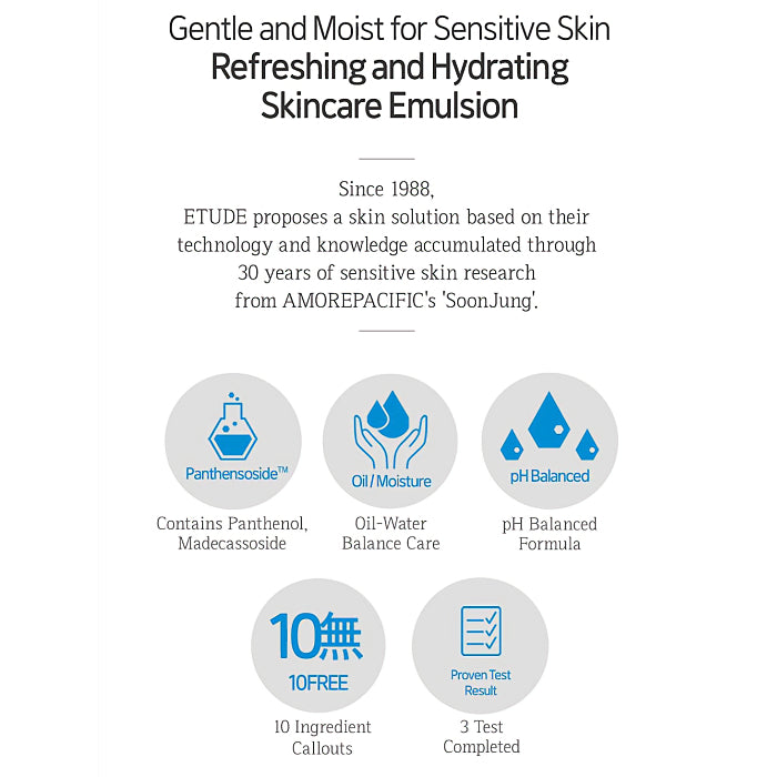 [ETUDE] SoonJung 10-Free Moist Emulsion