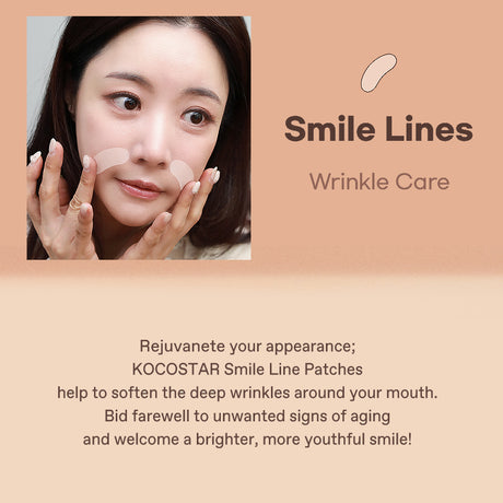 [Kocostar] Ultimate Face Patches - Lachfalten (6 Paare)