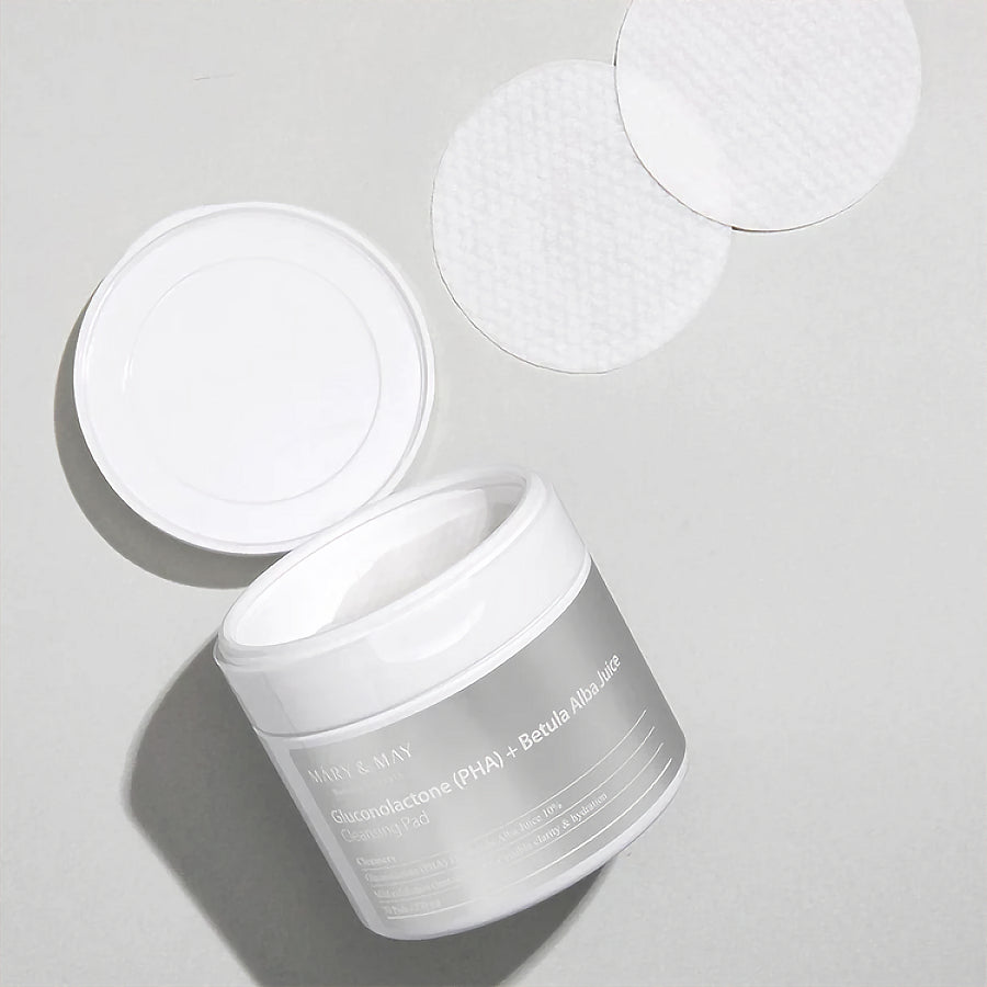 [Mary&May] Gluconolacton (PHA) + Betula Alba Saft Reinigungspad