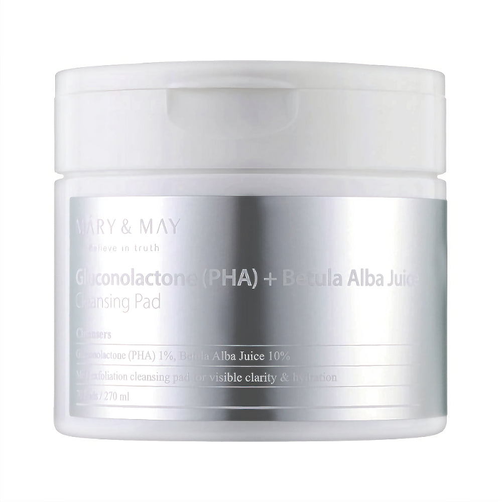 [Mary&May] Gluconolacton (PHA) + Betula Alba Saft Reinigungspad