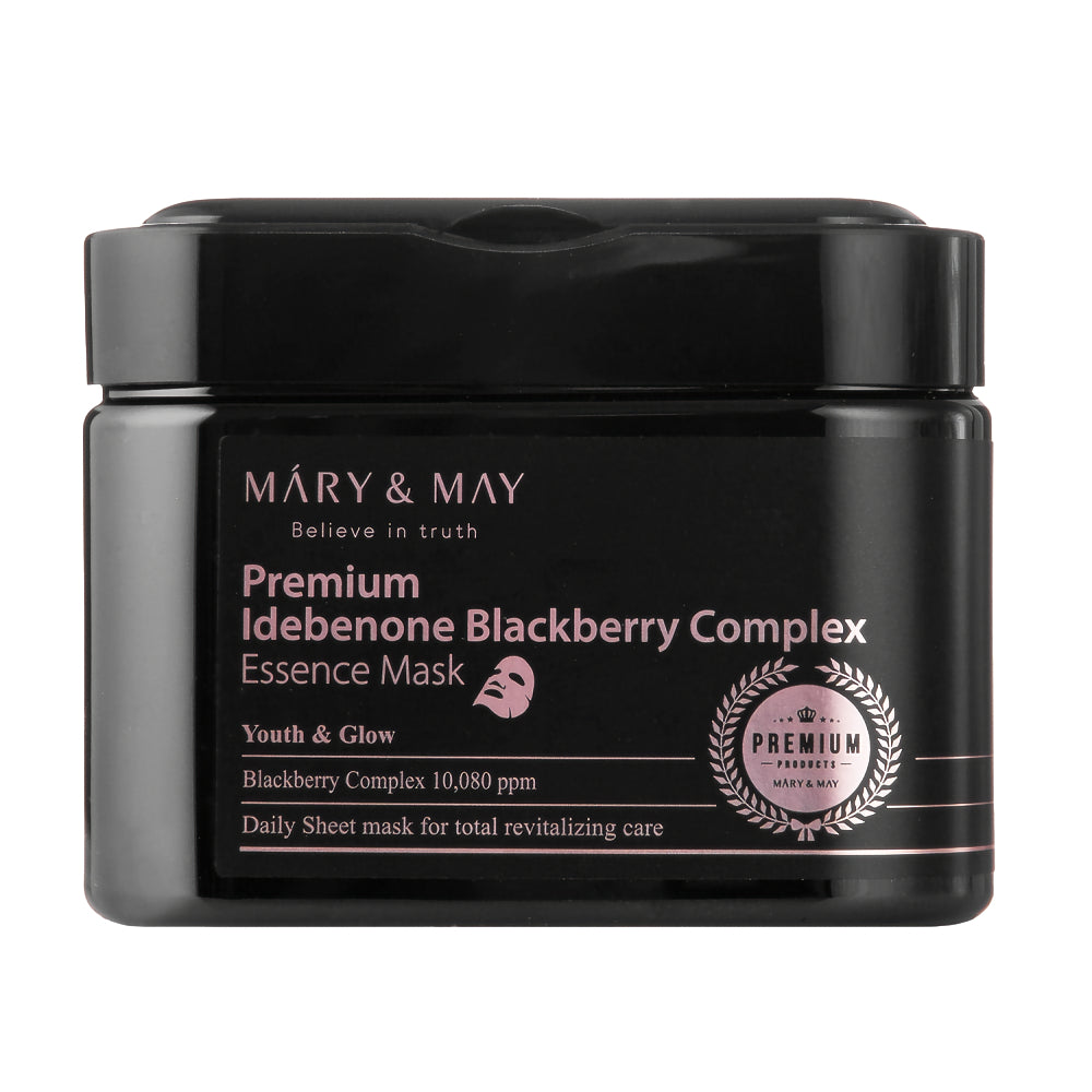 [Mary&May] Premium Idebenone Blackberry Complex Essence Mask (20ea)