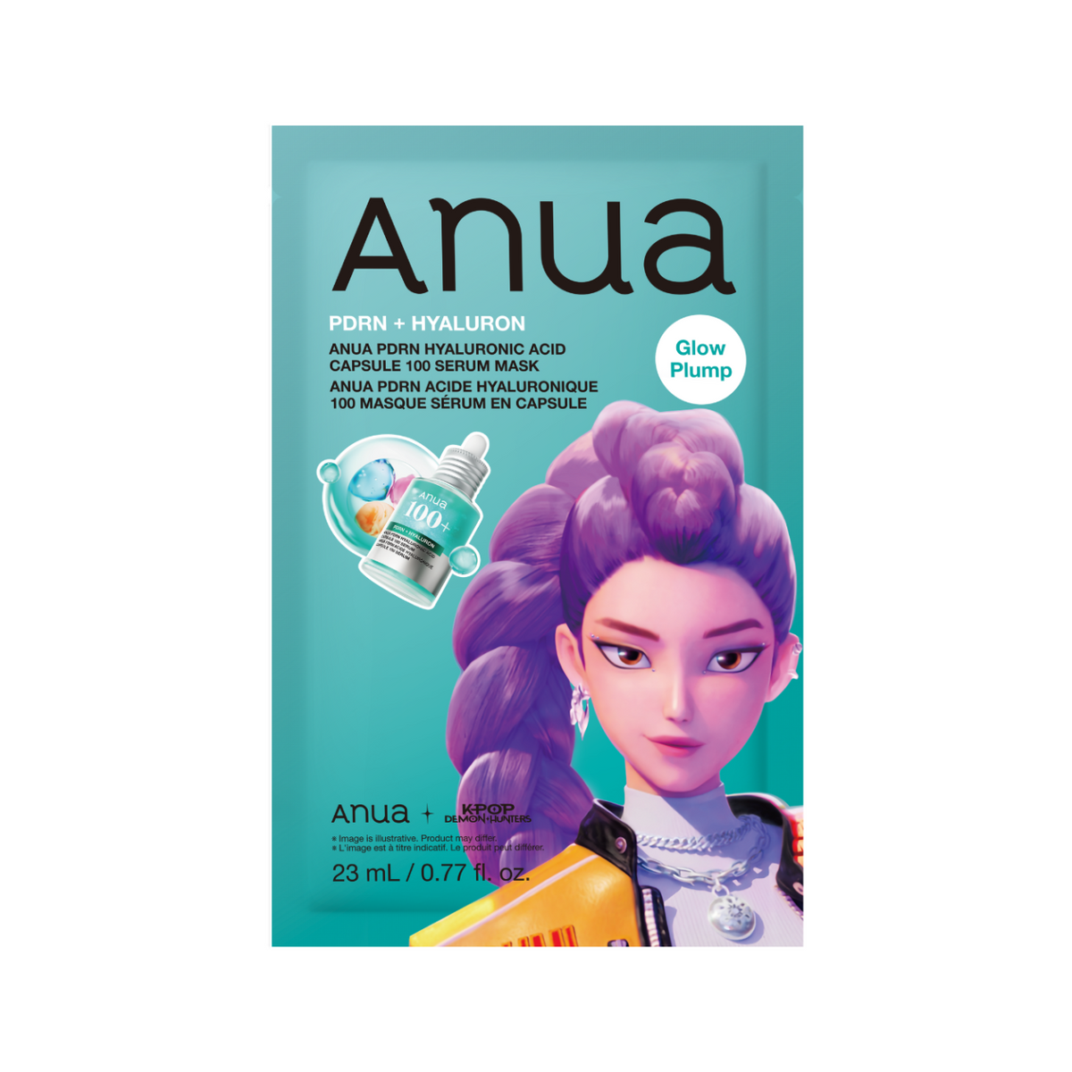 [Anua] PDRN Hyaluronic Acid Capsule 100 Serum Mask (KPop Demon Hunters Edition)