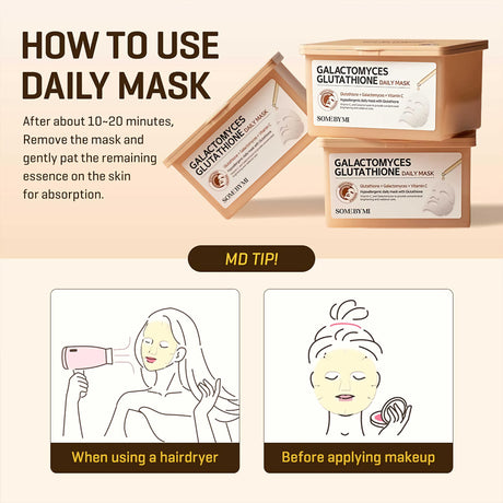[Some By Mi] Galactomyces Glutathione Daily Mask