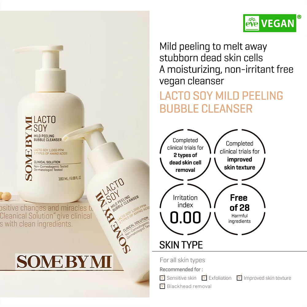 [Some By Mi] Lacto Soy Mild Peeling Bubble Cleanser